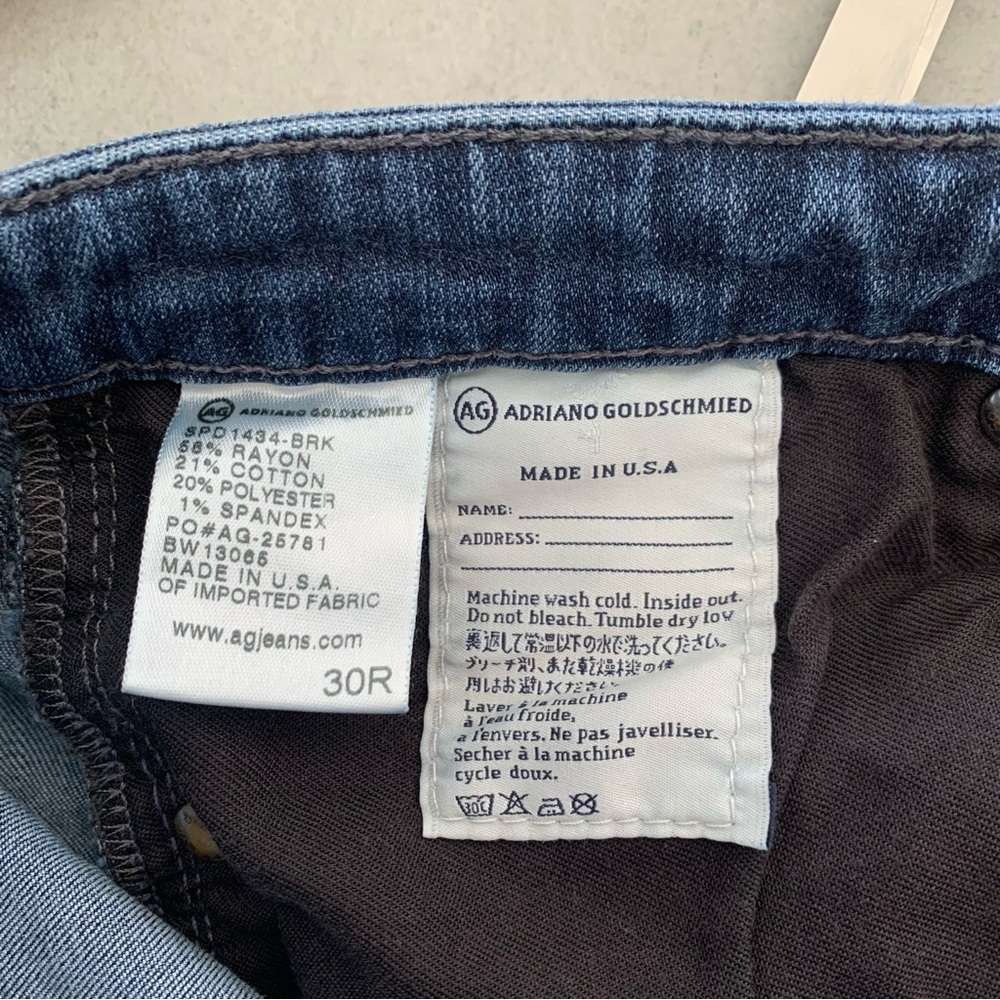 AG Adriano Goldschmied The Prima Mid-rise Cigarette Medium Wash Jean Retro 30 - Picture 11 of 11